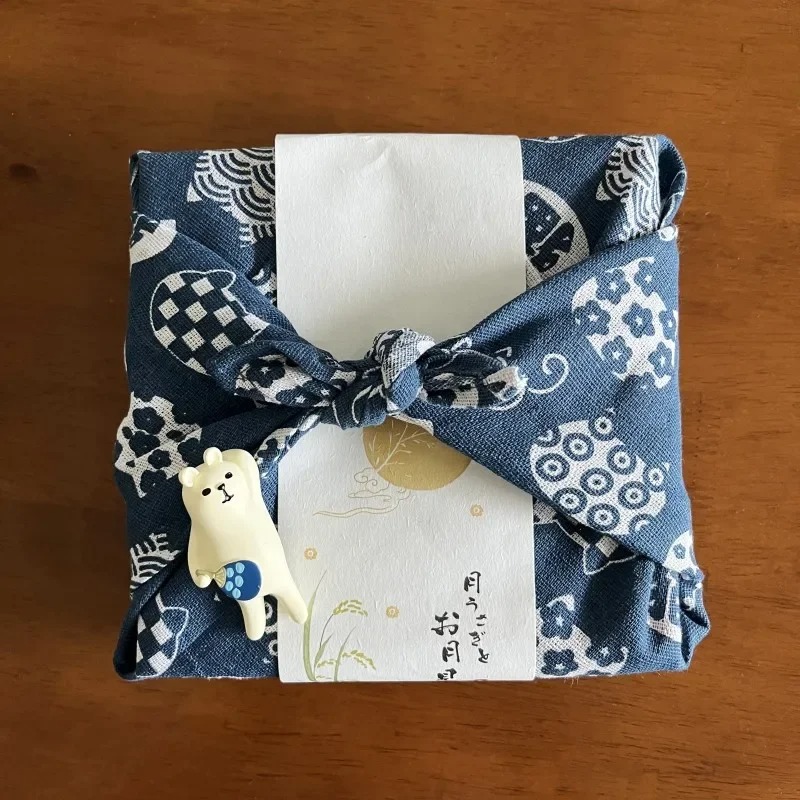 Furoshiki Wrap Cloth - 日本の風呂敷、多目的弁当・ギフト包装紙、結婚式、新年、お祭りのギフト包装に