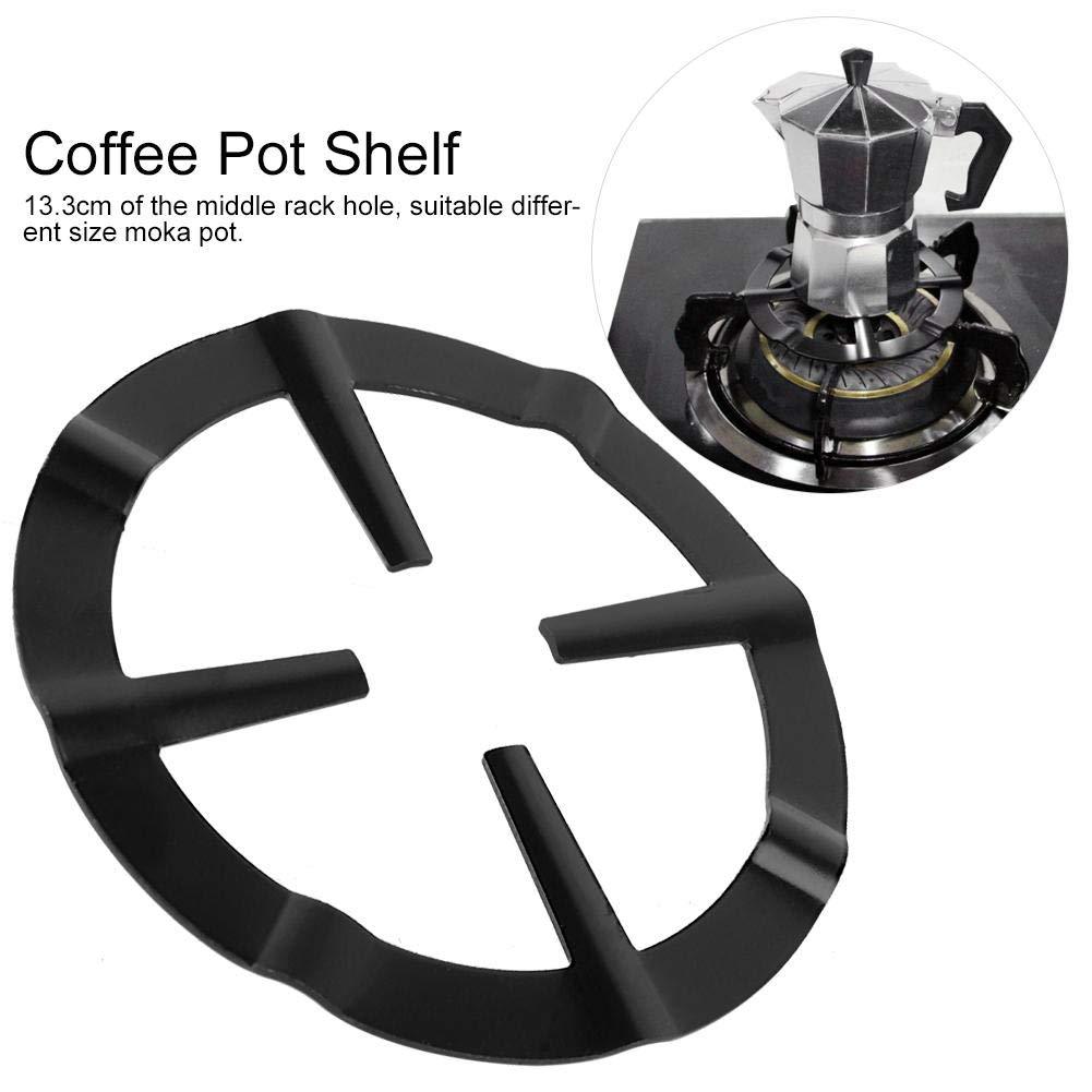 Cast Iron Tetsubin - 1個入り ステンレス製 ガスコンロ用ラック モカポット/コーヒーポット用ラック キッチンガスコンロ用コーヒースタンド シマーリング