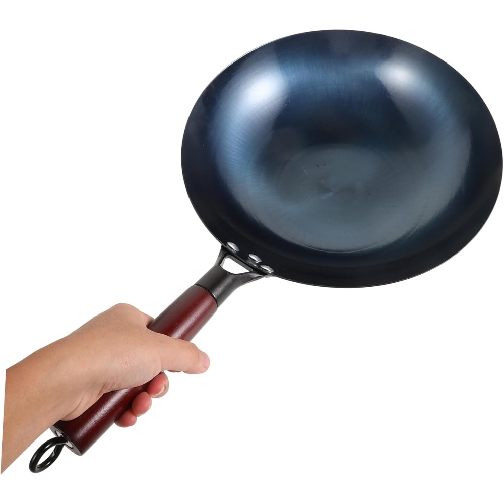 鉄製中華鍋 鉄鍋 家庭用フライパン 伝統的な手鍛造 コーティ - Cast Iron Tetsubin のレビューと価格