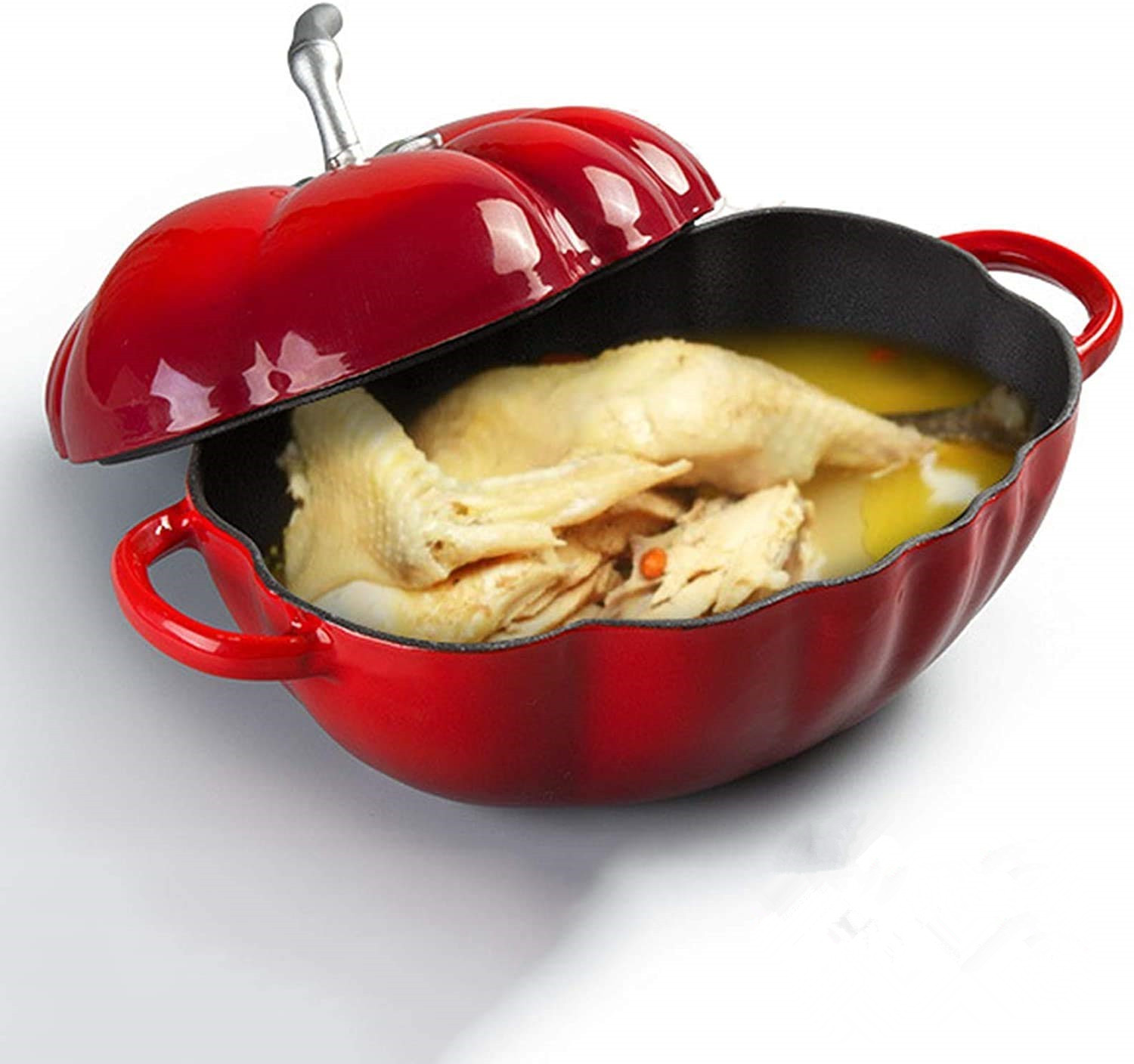 25cm トマトエナメル鋳鉄ダッチオーブン 2.9L キャセ - Cast Iron Tetsubin のレビューと価格