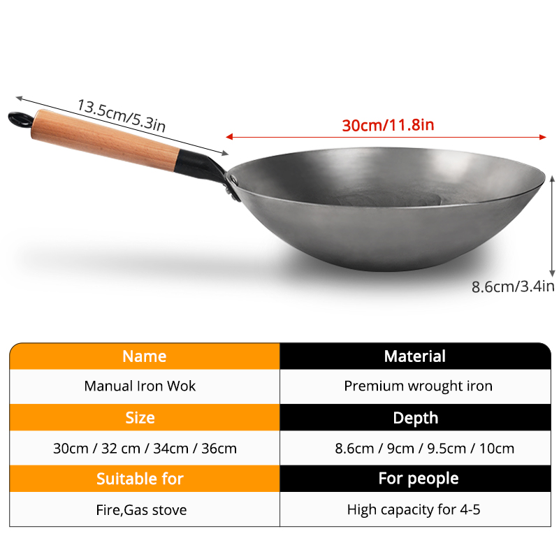中国の鉄wok手作りの鍋コーティングされた調理器具耐久性のあ - Cast Iron Tetsubin のレビューと価格