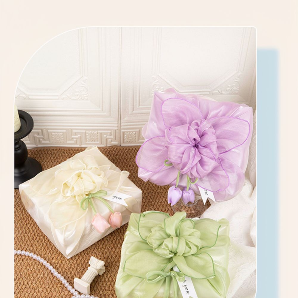 ウェディングギフト用の包装布、正方形のガーゼスカーフ、キャン - Furoshiki Wrap Cloth のレビューと価格