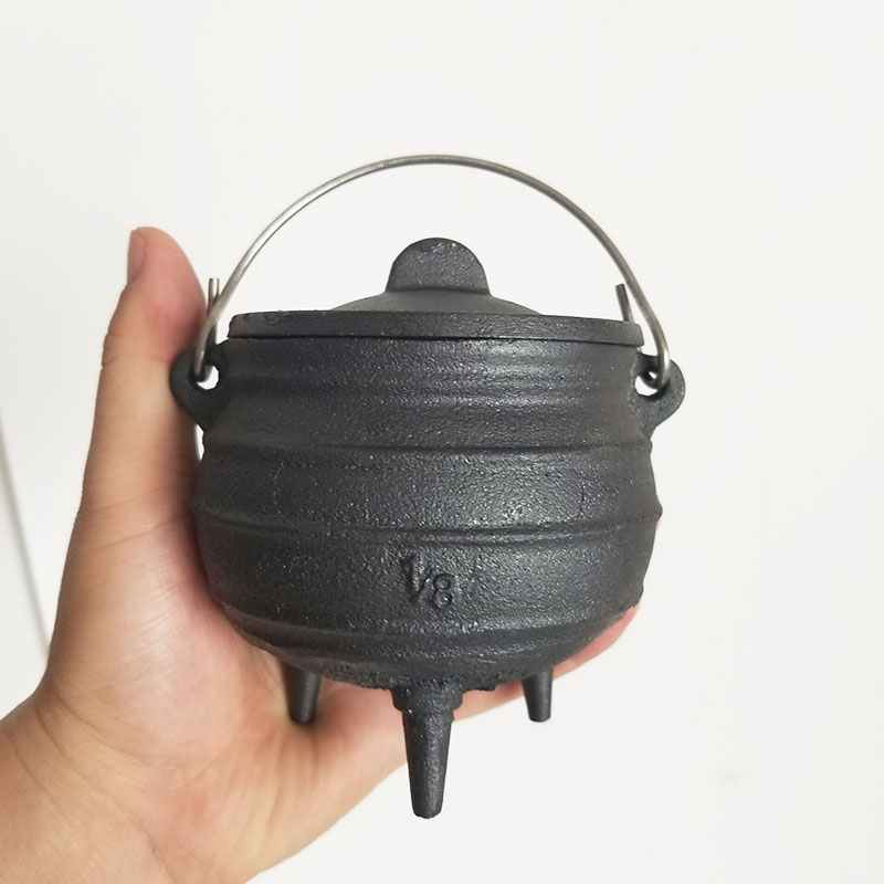 金属ホルダー付き鋳鉄鍋,南アフリカのポット,8 #, 4.3 - Cast Iron Tetsubin のレビューと価格