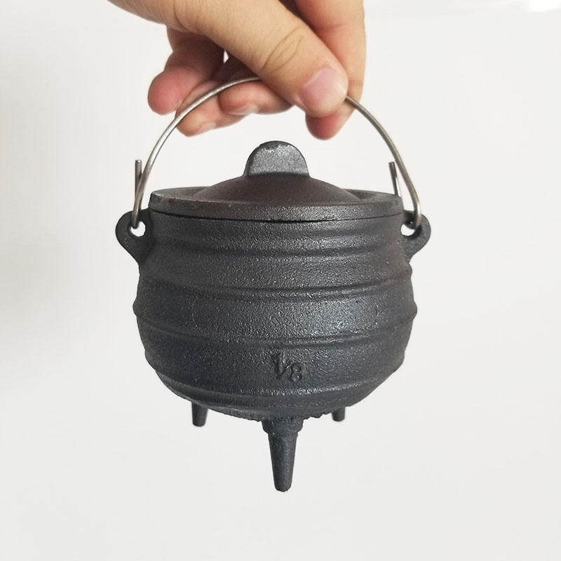 金属ホルダー付き鋳鉄鍋,南アフリカのポット,8 #, 4.3 - Cast Iron Tetsubin のレビューと価格