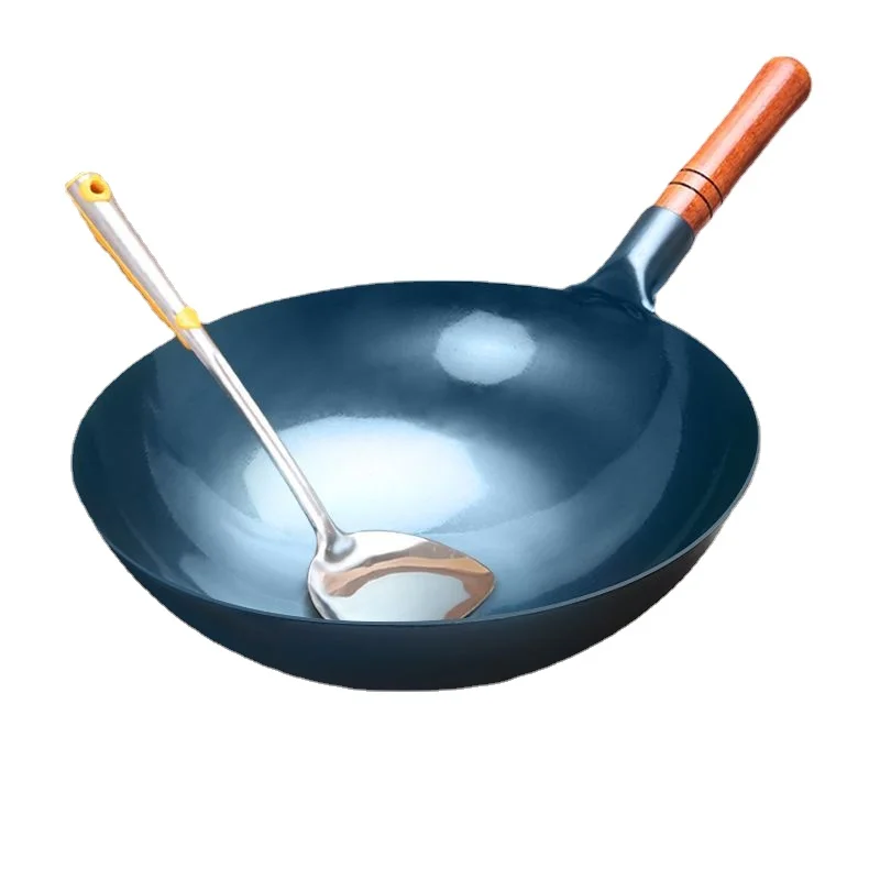 伝統的な中華鍋、鋳鉄調理器具、炭素鋼、丸底中華鍋、ブナ材、火 - Cast Iron Tetsubin のレビューと価格