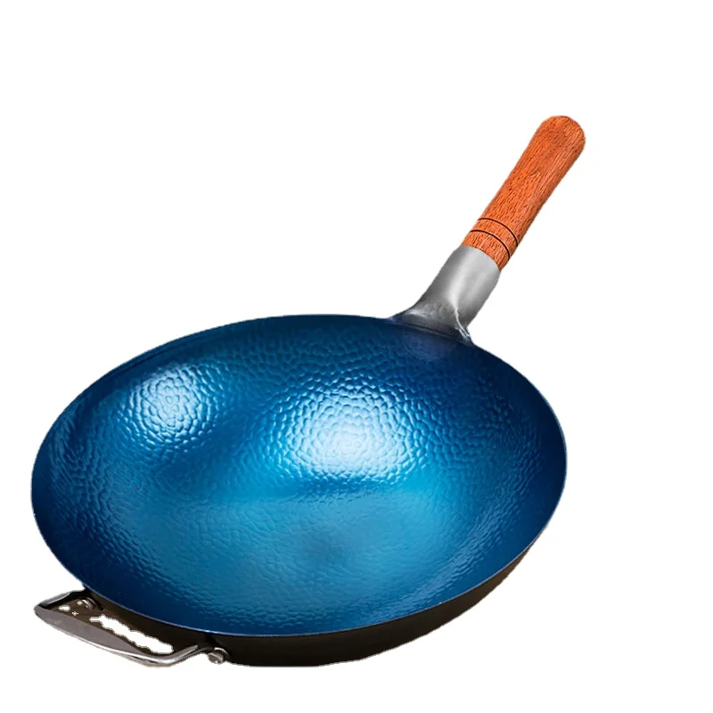 伝統的な中華鍋、鋳鉄調理器具、炭素鋼、丸底中華鍋、ブナ材、火 - Cast Iron Tetsubin のレビューと価格
